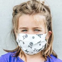 T & M Textiles & More Herbruikbaar Kids Mondkapje Piraat