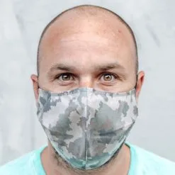 T & M Textiles & More Herbruikbaar Mondkapje Camouflage Maat M