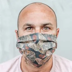 T & M Textiles & More Herbruikbaar Mondkapje Franse Bulldog Maat M