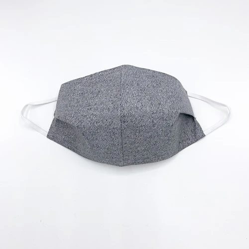 T & M Textiles & More Herbruikbaar Mondkapje Jeans Grijs Maat M 4 T & M Textiles & More Herbruikbaar Mondkapje Jeans Grijs Maat M - Afbeelding 2