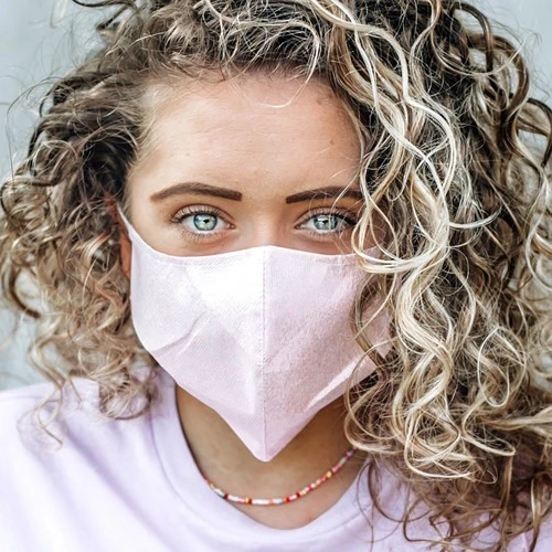 T & M Textiles & More Herbruikbaar Mondkapje Roze Maat M 3 T & M Textiles & More Herbruikbaar Mondkapje Roze Maat M