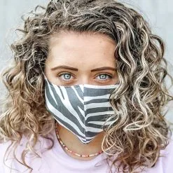 T & M Textiles & More Herbruikbaar Mondkapje Zebra Maat M