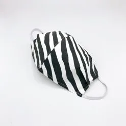 T & M Textiles & More Herbruikbaar Mondkapje Zebra Maat M -Glitter Winkel herbruikbaar mondkapje zebra maat m 3