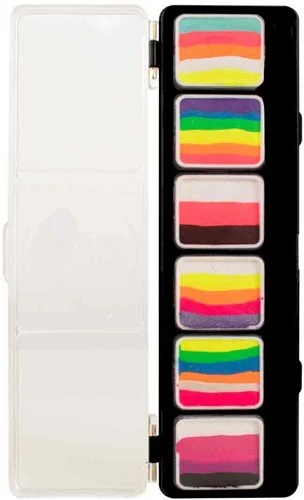 Hobby Watercolor Hobby Watercolour Splitcake Neon Paint Palet 3 Hobby Watercolor Hobby Watercolour Splitcake Neon Paint Palet