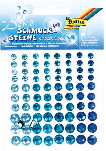 FOLIA Holografische Sier Stenen Sparkling Blue 3 FOLIA Holografische Sier Stenen Sparkling Blue