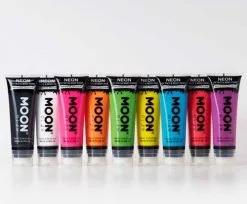 Moon Creations Intense Neon Face And Body Paint Blauw 75ml -Glitter Winkel intense neon face and body paint blauw 75ml 2
