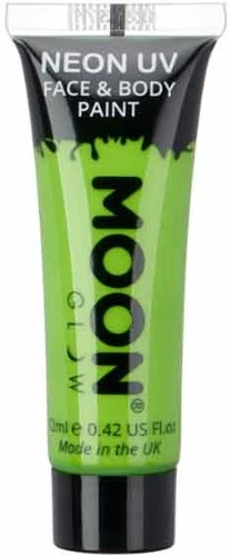 Moon Creations Intense Neon Face And Body Paint Groen 12ml 3 Moon Creations Intense Neon Face And Body Paint Groen 12ml