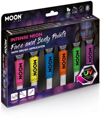 Moon Creations Intense Neon Face And Body Paints Voordeelset 3 Moon Creations Intense Neon Face And Body Paints Voordeelset