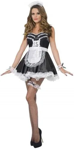 Smiffy's Kamermeisje Set Zwart - Wit