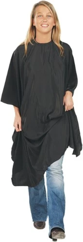 Sibel Kapmantel Zwart Polylux Drukknopen