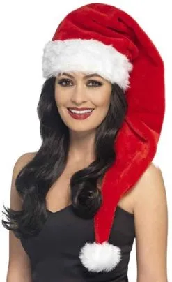 Smiffy's Kerst Muts Lang Rood