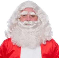 Comedia Kerstman Baardstel En Pruik Deluxe