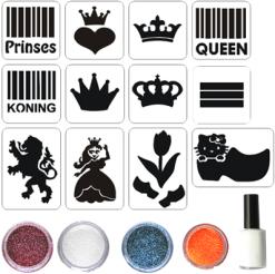 Schmink Specialist Konings Glittertattoo Set