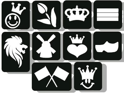 Schmink Specialist Koningsdag Glittertattoo Sjablonenset 100 Stuks 3 Schmink Specialist Koningsdag Glittertattoo Sjablonenset 100 Stuks