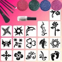 Schmink Specialist Lady Glittertattoo Set