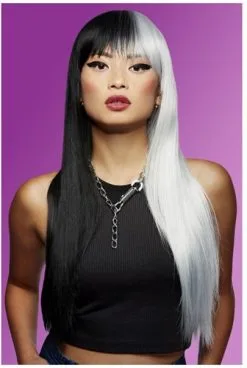 Manic Panic Raven Virgin Downtown Diva Pruik