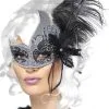 Smiffy's Masker Dark Angel Met Verenpluim 2 Smiffy's Masker Dark Angel Met Verenpluim -Glitter Winkel masker dark angel met verenpluim