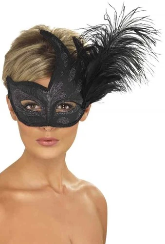 Smiffy's Masker Ornate Colombina Met Verenpluim 3 Smiffy's Masker Ornate Colombina Met Verenpluim