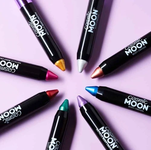 Moon Creations Metallic Body Crayons Schminkstift Groen 4 Moon Creations Metallic Body Crayons Schminkstift Groen - Afbeelding 2