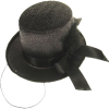Schmink Specialist Midi Hoed Glitter Zwart