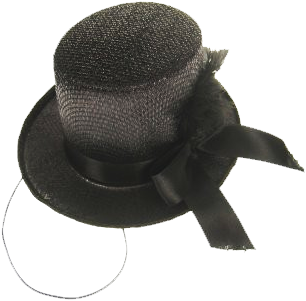 Schmink Specialist Midi Hoed Glitter Zwart 3 Schmink Specialist Midi Hoed Glitter Zwart