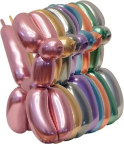 Party Xplosion Modelleerballon Chrome Assortiment