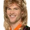 Smiffy's Mullet Heren Pruik Blond -Glitter Winkel mullet heren pruik blond