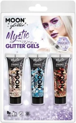 Moon Creations Mystic Glitter Gels Goud Blauw Rood