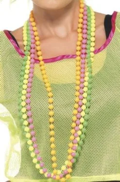 Smiffy's Neon Kralenketting