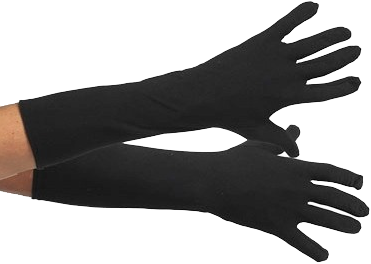 Party Xplosion Pieten Handschoenen Zwart Lang L 3 Party Xplosion Pieten Handschoenen Zwart Lang L