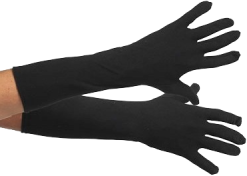 Party Xplosion Pieten Handschoenen Zwart Lang S