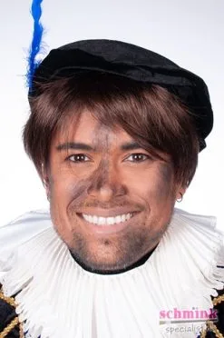 Schmink Specialist Pieten Pruik Dario -Glitter Winkel pieten pruik dario 3