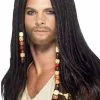 Smiffy's Piraten Dreadlock Pruik Heren -Glitter Winkel piraten dreadlock pruik heren