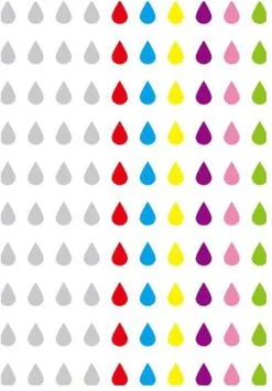 PXP Professional Colours Plaksteentjes Traantjes 100 Stuks