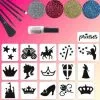 Schmink Specialist Prinses Glittertattoo Set -Glitter Winkel prinses glittertattoo set