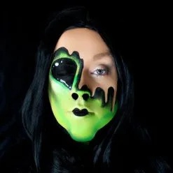 Party Xplosion Pruik Anne Zwart -Glitter Winkel pruik anne zwart 2