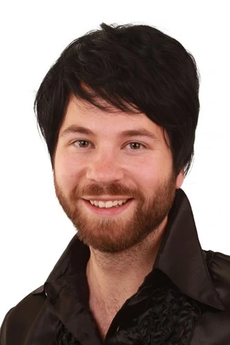 Party Xplosion Pruik Kees Zwart 3 Party Xplosion Pruik Kees Zwart