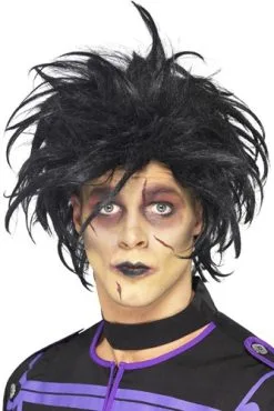 Smiffy's Psycho Pruik Zwart