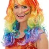 Smiffy's Regenboog Glam Pruik