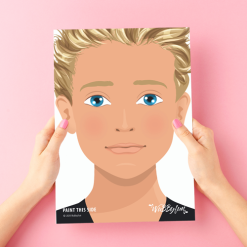 Wabbyfun Schmink Oefenbord A4 Kindergezicht Vince