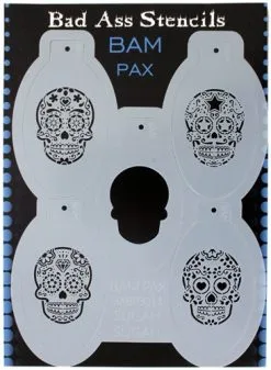 Bad Ass Stencils Schminksjablonenset Bad Ass BAM PAX 3011