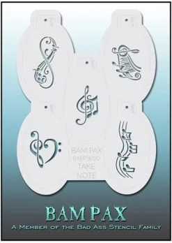 Bad Ass Stencils Schminksjablonenset Bad Ass BAM PAX 3020