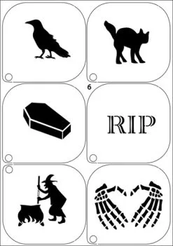 Grimas Schminksjablonenset Halloween