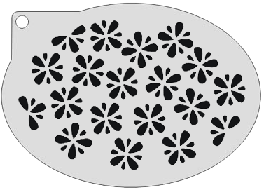 Schmink Specialist Schminksjabloon Bloemetjes 3 Schmink Specialist Schminksjabloon Bloemetjes