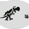 Schmink Specialist Schminksjabloon Dino -Glitter Winkel schminksjabloon dino