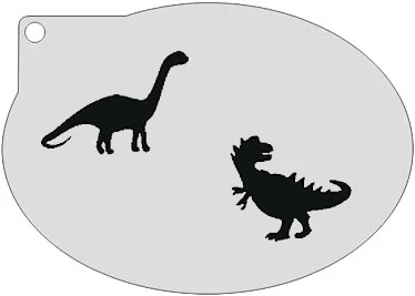 Schmink Specialist Schminksjabloon Dino 3 Schmink Specialist Schminksjabloon Dino