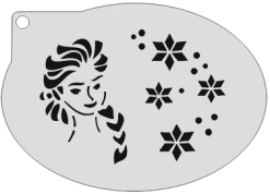 Schmink Specialist Schminksjabloon Elsa Met IJskristallen