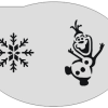 Schmink Specialist Schminksjabloon Frozen Olaf IJskristal