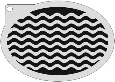 Schmink Specialist Schminksjabloon Golven 3 Schmink Specialist Schminksjabloon Golven