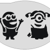Schmink Specialist Schminksjabloon Minions Bob & Stuart Meisje -Glitter Winkel schminksjabloon minions bob stuart meisje